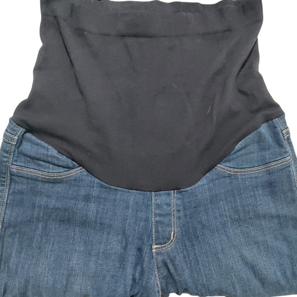 NYDJ Maternity Ami Skinny Legging Jeans Dark Wash Over-the-Belly Size 6 MAER1771
